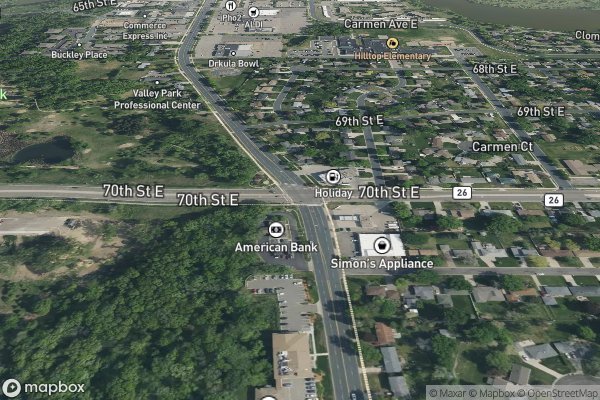 smart home electrical installation in Inver Grove Heights MN 55077 - Aerial View