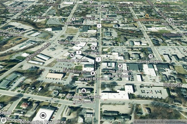 smart home electrical installation in Bennington VT 05201 - Aerial View