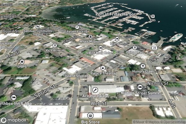 smart home electrical installation in Friday Harbor WA 98250 - Aerial View