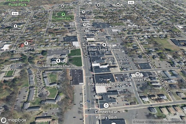 smart home electrical installation in Manchester CT 06042 - Aerial View