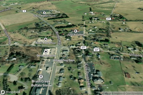 smart home electrical installation in Riner VA 24149 - Aerial View