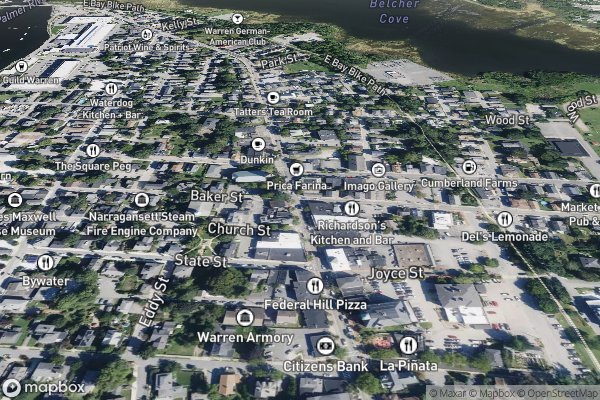 smart home electrical installation in Warren RI 02885 - Aerial View