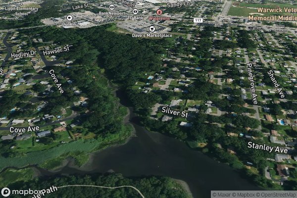 smart home electrical installation in Warwick RI 02889 - Aerial View